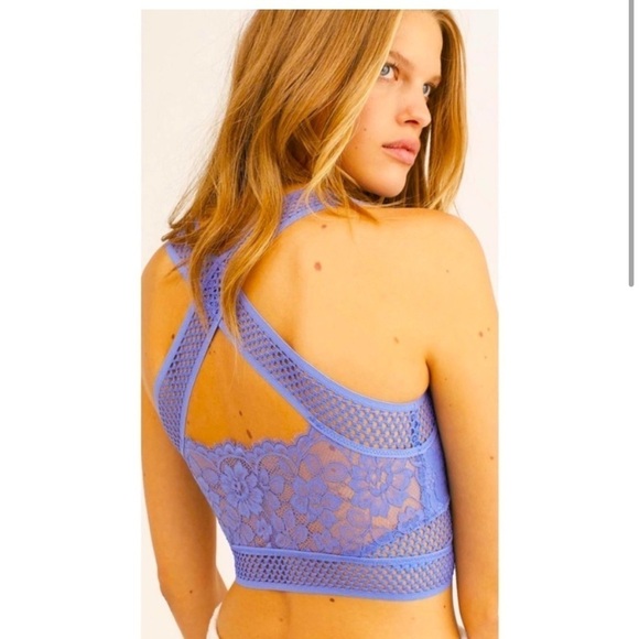 Intimately Free People Egret Sitting Pretty Brami Bralette Lace Bra Womens - Picture 2 of 7